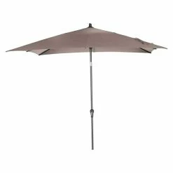 BAUHAUS Siena Garden Sonnenschirm Avio Taupe, L X B: 250 X 250 Cm