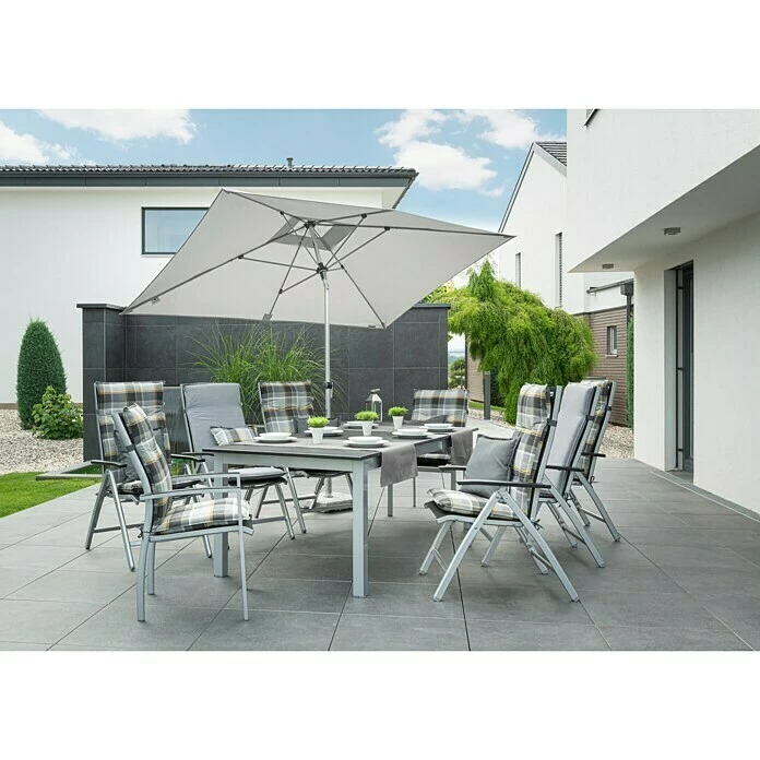 BAUHAUS Doppler Expert Sonnenschirm Auto Tilt Hellgrau, 300 X 200 Cm 5 BAUHAUS Doppler Expert Sonnenschirm Auto Tilt Hellgrau, 300 X 200 Cm – Bild 5