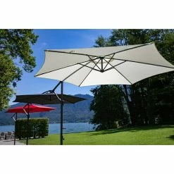 BAUHAUS Sunfun Ampelschirm Toscana Anthrazit, Durchmesser: 300 Cm -Bauhaus Shop 12 1063