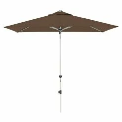 BAUHAUS Doppler Expert Kurbelschirm Auto Tilt Greige, 140 X 220 Cm