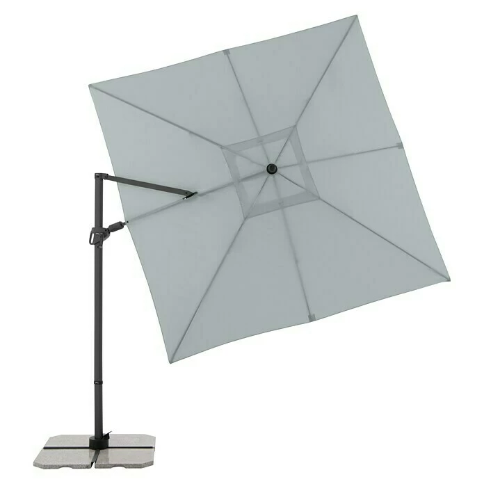 BAUHAUS Derby Pendelschirm DX Hellgrau, 276 X 276 Cm 2 BAUHAUS Derby Pendelschirm DX Hellgrau, 276 X 276 Cm – Bild 2