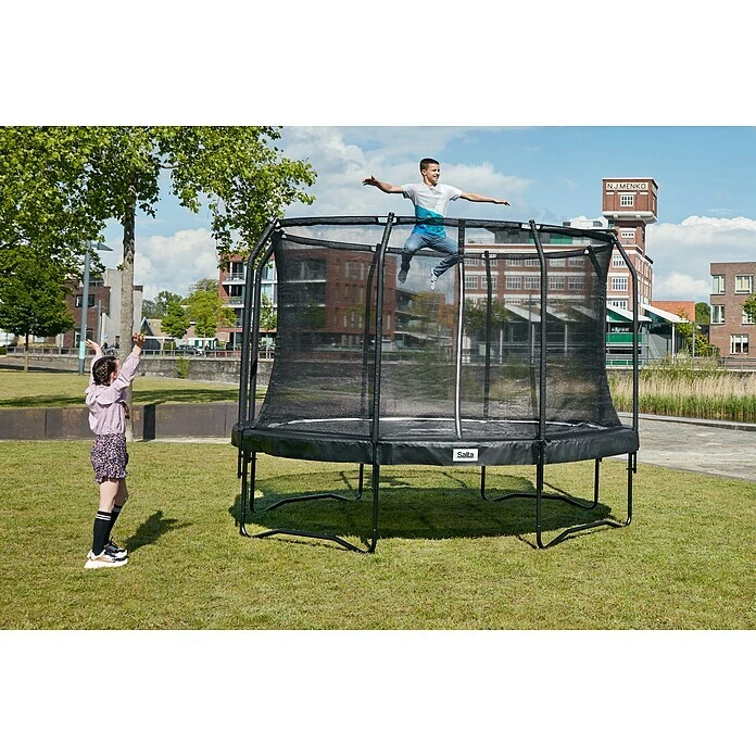 BAUHAUS Salta Trampolin Premium Black Edition Durchmesser: 427 Cm, Schwarz 2 BAUHAUS Salta Trampolin Premium Black Edition Durchmesser: 427 Cm, Schwarz – Bild 2