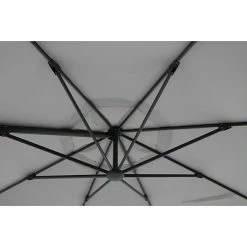 BAUHAUS Sunfun Melina Schirmbezug Hellgrau, Durchmesser: 400 Cm, Passend Für: Sunfun Ampelschirmgestell Melina Ø 400 Cm -Bauhaus Shop 12 1123