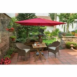 BAUHAUS Sunfun Sonnenschirm Livorno Chili, 200 X 250 Cm -Bauhaus Shop 12 1133