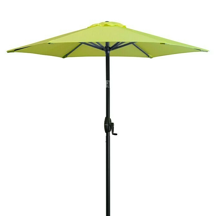 BAUHAUS Derby Basic Lift Sonnenschirm Neo Apfelgrün, Durchmesser: 180 Cm 1 BAUHAUS Derby Basic Lift Sonnenschirm Neo Apfelgrün, Durchmesser: 180 Cm