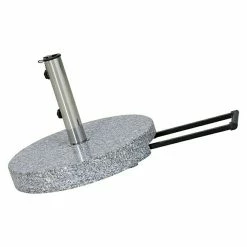 Alternative view of BAUHAUS Siena Garden Granitschirmständer Grau, 40 Kg