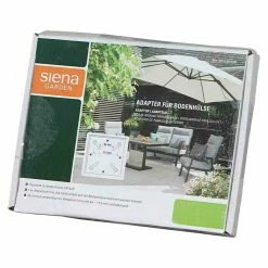 BAUHAUS Siena Garden Adapterplatte Bodenständer Passend Für: Schirme Mit Einem Lochabstand Von 64 Mm Bis 113 Mm, Stahl -Bauhaus Shop 12 1179