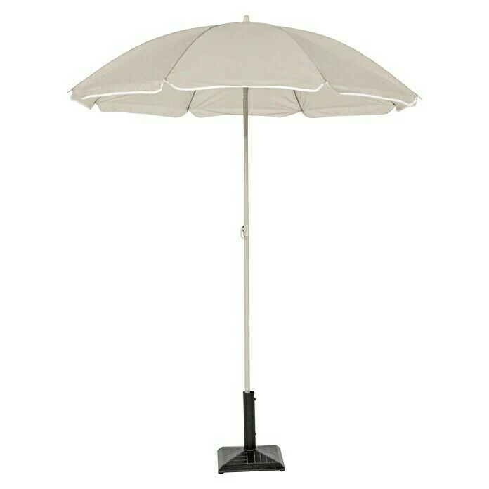 BAUHAUS Sunfun Strandschirm Durchmesser: 180 Cm, Taupe 1 BAUHAUS Sunfun Strandschirm Durchmesser: 180 Cm, Taupe