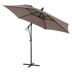 BAUHAUS Siena Garden Ampelschirm Leo N+ Taupe, Durchmesser: 300 Cm -Bauhaus Shop 12 1200