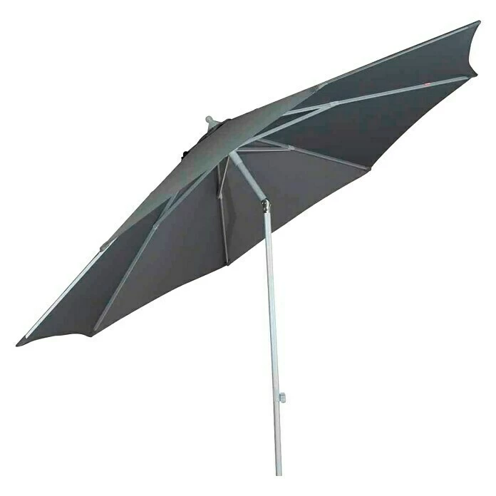BAUHAUS Siena Garden Sonnenschirm Push Pro Durchmesser: 300 Cm, Grau 1 BAUHAUS Siena Garden Sonnenschirm Push Pro Durchmesser: 300 Cm, Grau