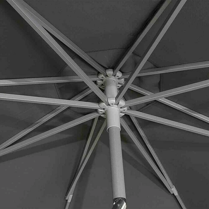 BAUHAUS Siena Garden Sonnenschirm Push Pro Durchmesser: 300 Cm, Grau 5 BAUHAUS Siena Garden Sonnenschirm Push Pro Durchmesser: 300 Cm, Grau – Bild 5
