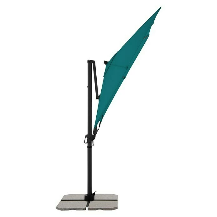 BAUHAUS Derby Pendelschirm DX Petrol, 210 X 210 Cm 6 BAUHAUS Derby Pendelschirm DX Petrol, 210 X 210 Cm – Bild 6