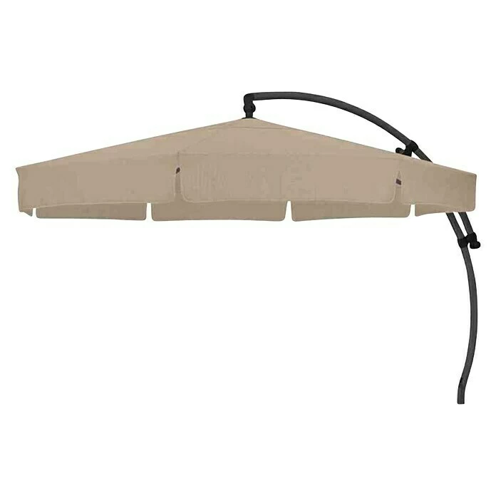 BAUHAUS Ampelschirm Mit Schirmständer Taupe, Durchmesser: 350 Cm 2 BAUHAUS Ampelschirm Mit Schirmständer Taupe, Durchmesser: 350 Cm – Bild 2
