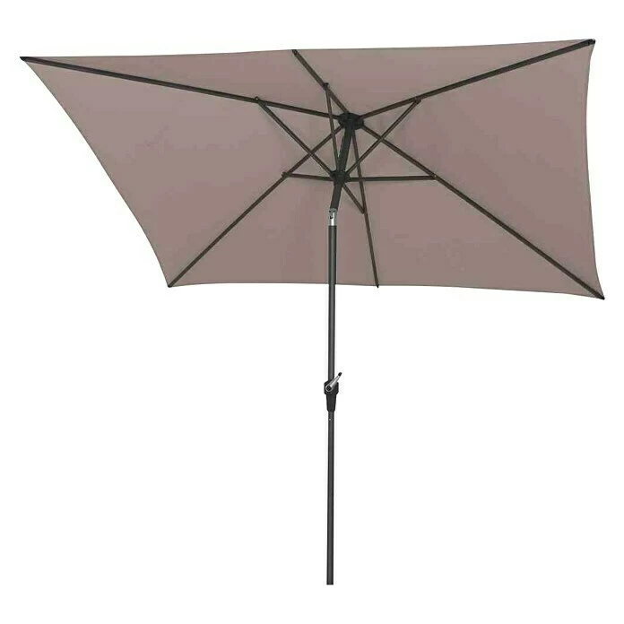 BAUHAUS Siena Garden Sonnenschirm Avio Taupe, 250 X 200 Cm 3 BAUHAUS Siena Garden Sonnenschirm Avio Taupe, 250 X 200 Cm – Bild 3