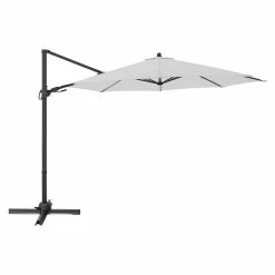 BAUHAUS Derby Pendelschirm DX Hellgrau, Durchmesser: 332 Cm