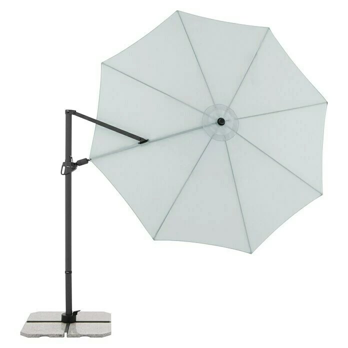 BAUHAUS Derby Pendelschirm DX Hellgrau, Durchmesser: 332 Cm 2 BAUHAUS Derby Pendelschirm DX Hellgrau, Durchmesser: 332 Cm – Bild 2