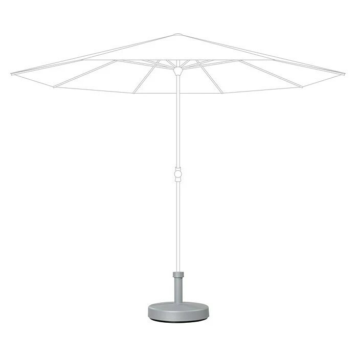 BAUHAUS Doppler Schirmständer Rund Befüllbar, Ø X H: 45 X 11 Cm, Silber 4 BAUHAUS Doppler Schirmständer Rund Befüllbar, Ø X H: 45 X 11 Cm, Silber – Bild 4