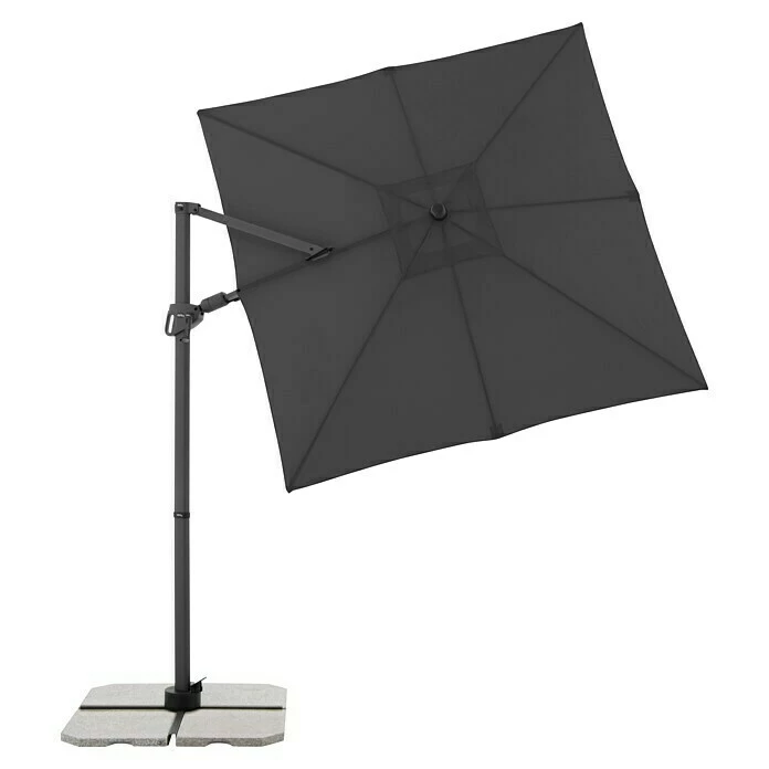 BAUHAUS Derby Pendelschirm DX Anthrazit, 210 X 210 Cm 2 BAUHAUS Derby Pendelschirm DX Anthrazit, 210 X 210 Cm – Bild 2