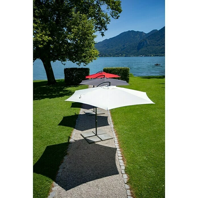 BAUHAUS Sunfun Ampelschirm Toscana Chili, Durchmesser: 300 Cm 3 BAUHAUS Sunfun Ampelschirm Toscana Chili, Durchmesser: 300 Cm – Bild 3