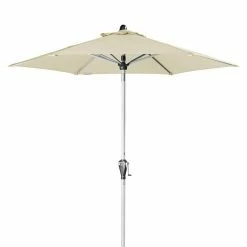 BAUHAUS Doppler Active Kurbelschirm Auto Tilt Natur, Durchmesser: 210 Cm