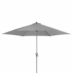 BAUHAUS Doppler Active Kurbelschirm Auto Tilt Hellgrau, Durchmesser: 266 Cm