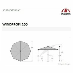 BAUHAUS Derby Sonnenschirm Windprofi Rot, Durchmesser: 200 Cm 9 BAUHAUS Derby Sonnenschirm Windprofi Rot, Durchmesser: 200 Cm -Bauhaus Shop 12 1496