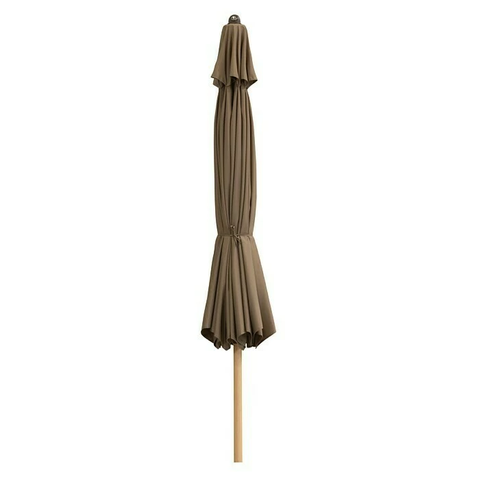 BAUHAUS Doppler Alu Wood Kurbelschirm Ultra Greige, Durchmesser: 350 Cm 2 BAUHAUS Doppler Alu Wood Kurbelschirm Ultra Greige, Durchmesser: 350 Cm – Bild 2