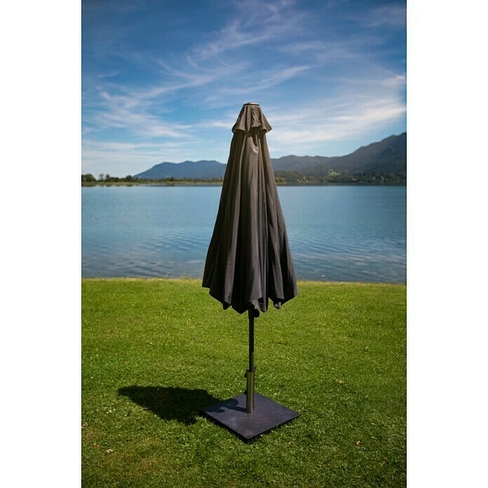 BAUHAUS Sunfun Sonnenschirm Torino Anthrazit, Durchmesser: 270 Cm 3 BAUHAUS Sunfun Sonnenschirm Torino Anthrazit, Durchmesser: 270 Cm – Bild 3