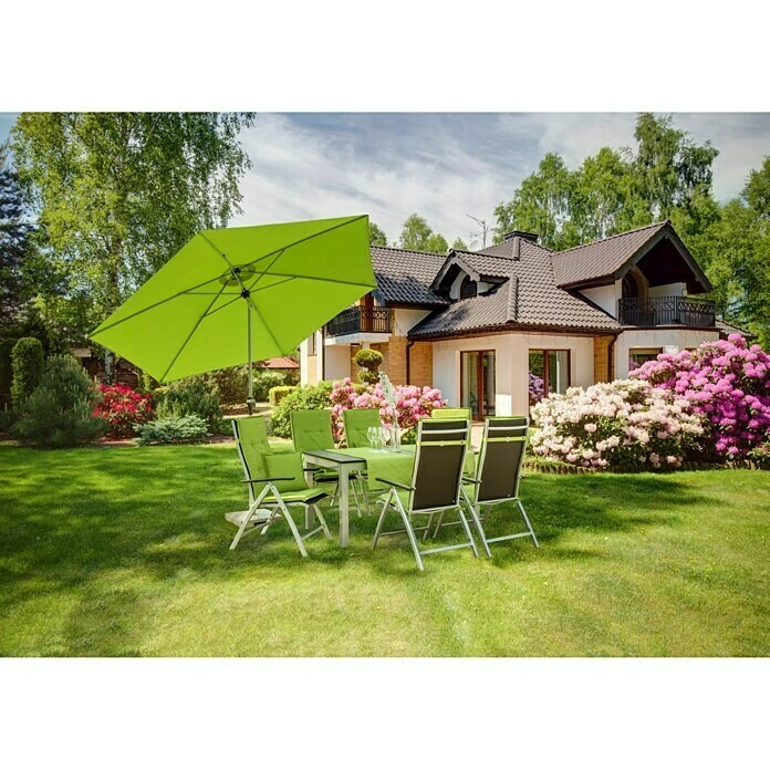 BAUHAUS Doppler Active Kurbelschirm Auto Tilt Fresh Green, Durchmesser: 280 Cm 6 BAUHAUS Doppler Active Kurbelschirm Auto Tilt Fresh Green, Durchmesser: 280 Cm – Bild 6