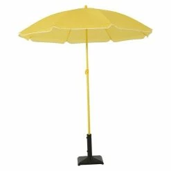 BAUHAUS Sunfun Strandschirm Durchmesser: 180 Cm, Gelb