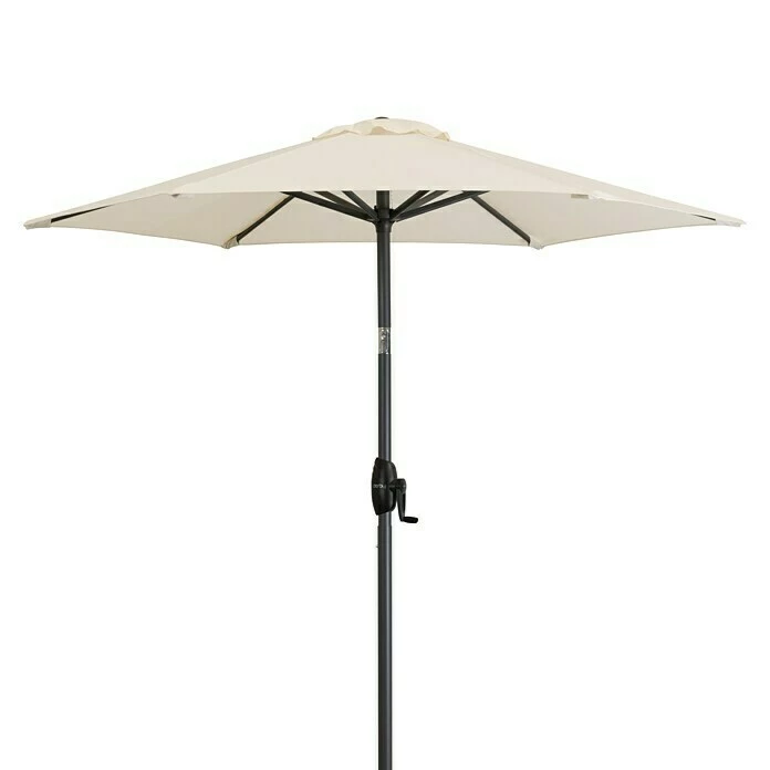 BAUHAUS Derby Basic Lift Sonnenschirm Neo Natur, Durchmesser: 180 Cm 1 BAUHAUS Derby Basic Lift Sonnenschirm Neo Natur, Durchmesser: 180 Cm