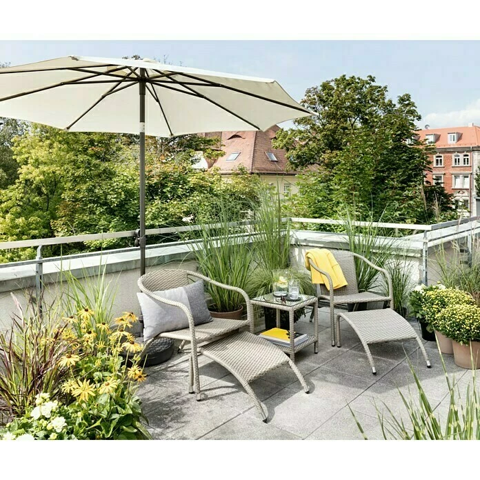 BAUHAUS Sunfun Sonnenschirm Torino Natur, Durchmesser: 270 Cm 4 BAUHAUS Sunfun Sonnenschirm Torino Natur, Durchmesser: 270 Cm – Bild 4