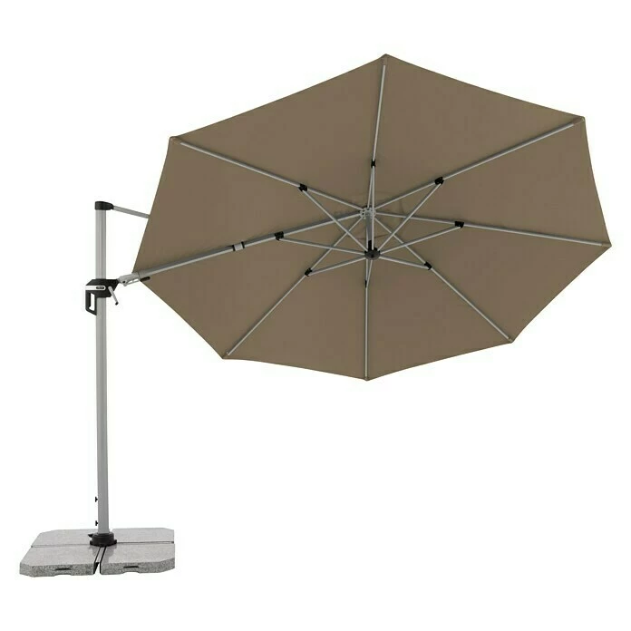 BAUHAUS Doppler Active Pendelschirm Greige, 370 Cm 2 BAUHAUS Doppler Active Pendelschirm Greige, 370 Cm – Bild 2
