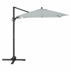 BAUHAUS Derby Pendelschirm DX Hellgrau, 210 X 210 Cm