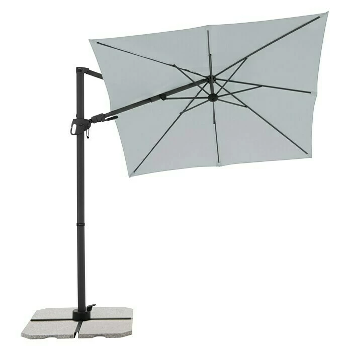 BAUHAUS Derby Pendelschirm DX Hellgrau, 210 X 210 Cm 5 BAUHAUS Derby Pendelschirm DX Hellgrau, 210 X 210 Cm – Bild 5