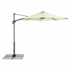 BAUHAUS Derby Ravenna Pendelschirm Smart Natur, Durchmesser: 293 Cm