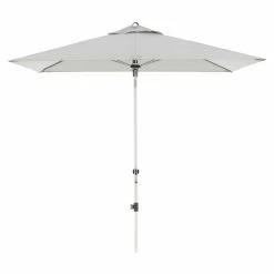 BAUHAUS Doppler Expert Kurbelschirm Auto Tilt Hellgrau, 140 X 220 Cm