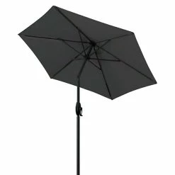 BAUHAUS Derby Basic Lift Sonnenschirm Neo Anthrazit, Durchmesser: 180 Cm 8 BAUHAUS Derby Basic Lift Sonnenschirm Neo Anthrazit, Durchmesser: 180 Cm -Bauhaus Shop 12 1978