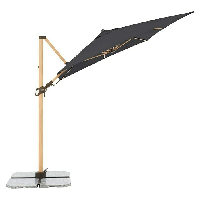 BAUHAUS Doppler Alu Wood Ampelschirm AX Ultra Anthrazit, 300 X 220 Cm 4 BAUHAUS Doppler Alu Wood Ampelschirm AX Ultra Anthrazit, 300 X 220 Cm – Bild 4