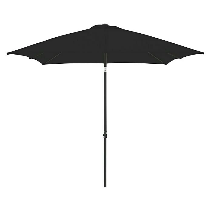 BAUHAUS Derby Sonnenschirm Push Up Basic Anthrazit, 210 X 210 Cm 1 BAUHAUS Derby Sonnenschirm Push Up Basic Anthrazit, 210 X 210 Cm