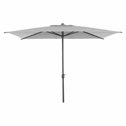 BAUHAUS Siena Garden Sonnenschirm Isa Grau, L X B: 300 X 200 Cm