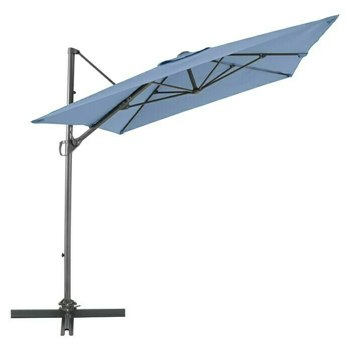 BAUHAUS Sunfun Ampelschirm Florenz Blau, 200 X 250 Cm 3 BAUHAUS Sunfun Ampelschirm Florenz Blau, 200 X 250 Cm – Bild 3