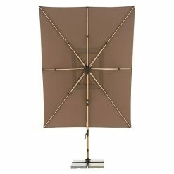 BAUHAUS Doppler Alu Wood Pendelschirm Ultra XL Greige, 300 X 400 Cm -Bauhaus Shop 12 2091