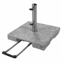 BAUHAUS Doppler Active Granitschirmständer Trolley 33,9 Kg, 45 X 45 Cm