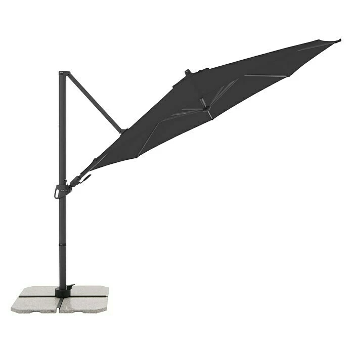 BAUHAUS Derby Pendelschirm DX Anthrazit, Durchmesser: 332 Cm 2 BAUHAUS Derby Pendelschirm DX Anthrazit, Durchmesser: 332 Cm – Bild 2