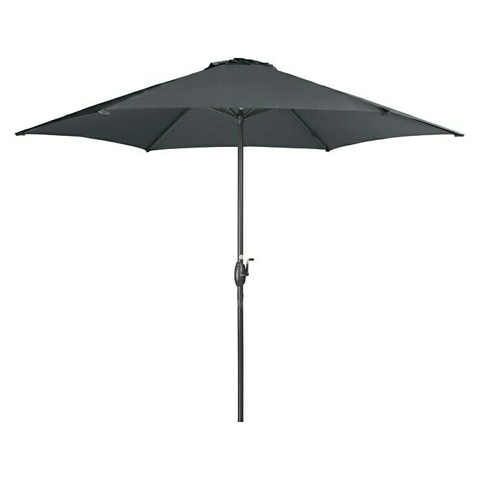 BAUHAUS Derby Basic Lift Sonnenschirm Neo Anthrazit, Durchmesser: 300 Cm 1 BAUHAUS Derby Basic Lift Sonnenschirm Neo Anthrazit, Durchmesser: 300 Cm