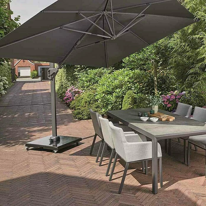 BAUHAUS Siena Garden Ampelschirm Sunset N+ Taupe, L X B: 350 X 260 Cm 2 BAUHAUS Siena Garden Ampelschirm Sunset N+ Taupe, L X B: 350 X 260 Cm – Bild 2
