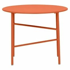 BAUHAUS Envy Gartentisch Rund Pesetos Ø X H: 50 X 40 Cm, Stahl, Orange