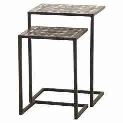 BAUHAUS Siena Garden Beistelltisch-Set Como L X B X H: 46 X 33 X 64 Cm, 2 -tlg.
