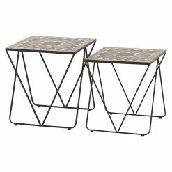 BAUHAUS Siena Garden Beistelltisch-Set Como L X B X H: 51 X 51 X 56 Cm, 2 -tlg.